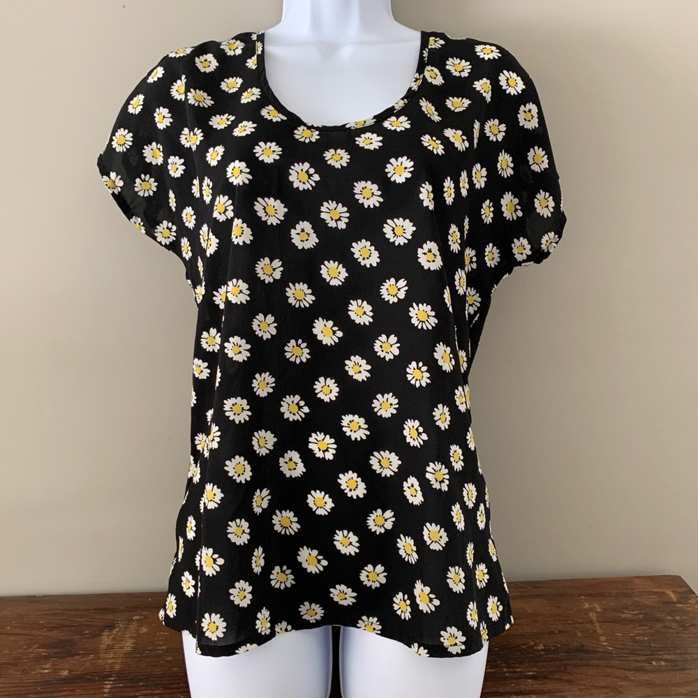 Dandelion top zippered back